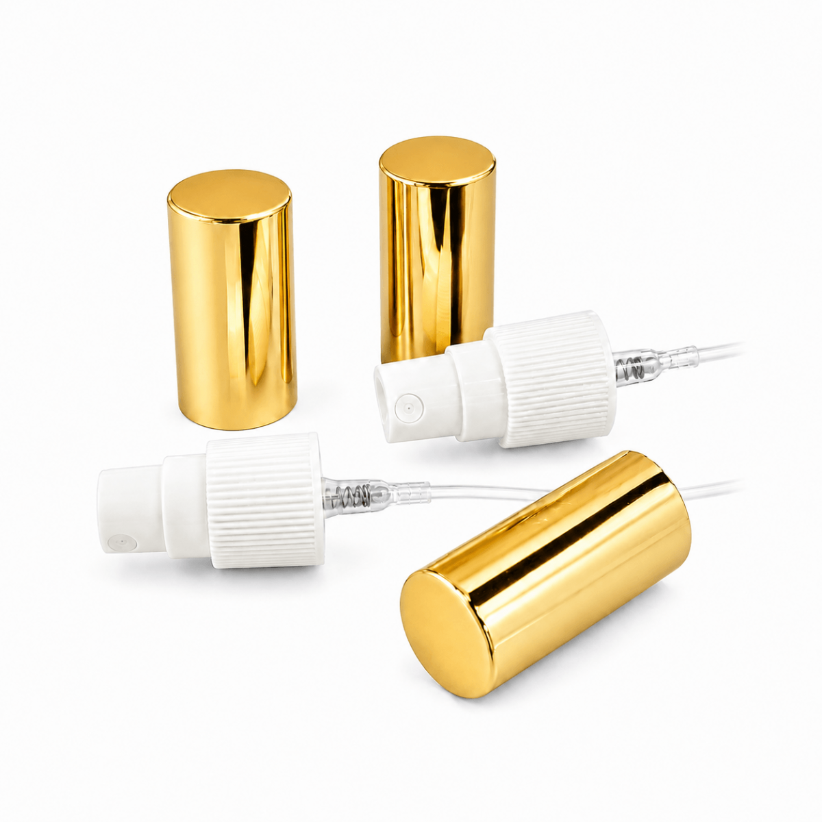 18/410 BEYAZ PLASTİK VALF GOLD METAL KAPAK 18/410 BEYAZ PLASTİK VALF GOLD METAL KAPAK