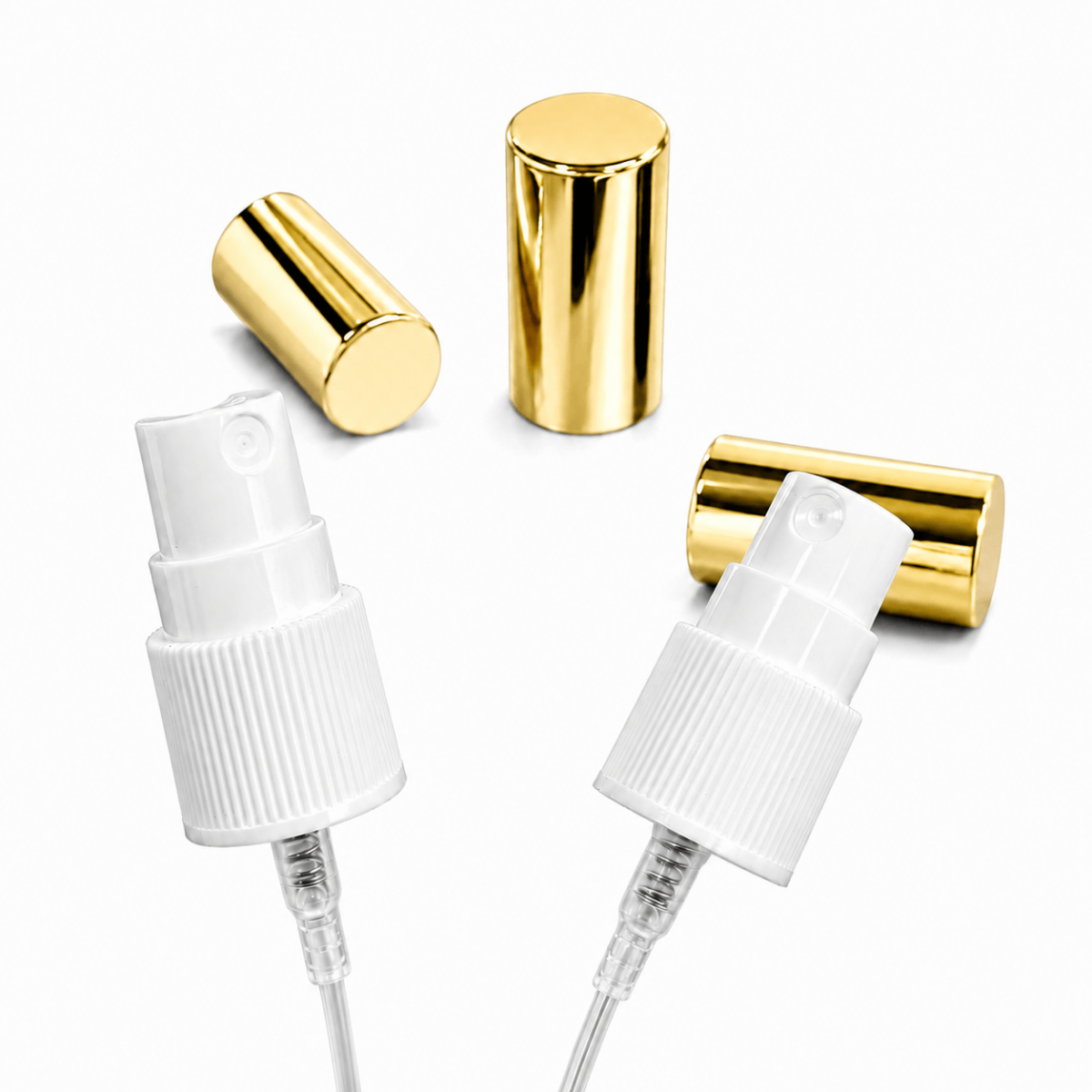 18/410 BEYAZ PLASTİK VALF GOLD METAL KAPAK 18/410 BEYAZ PLASTİK VALF GOLD METAL KAPAK