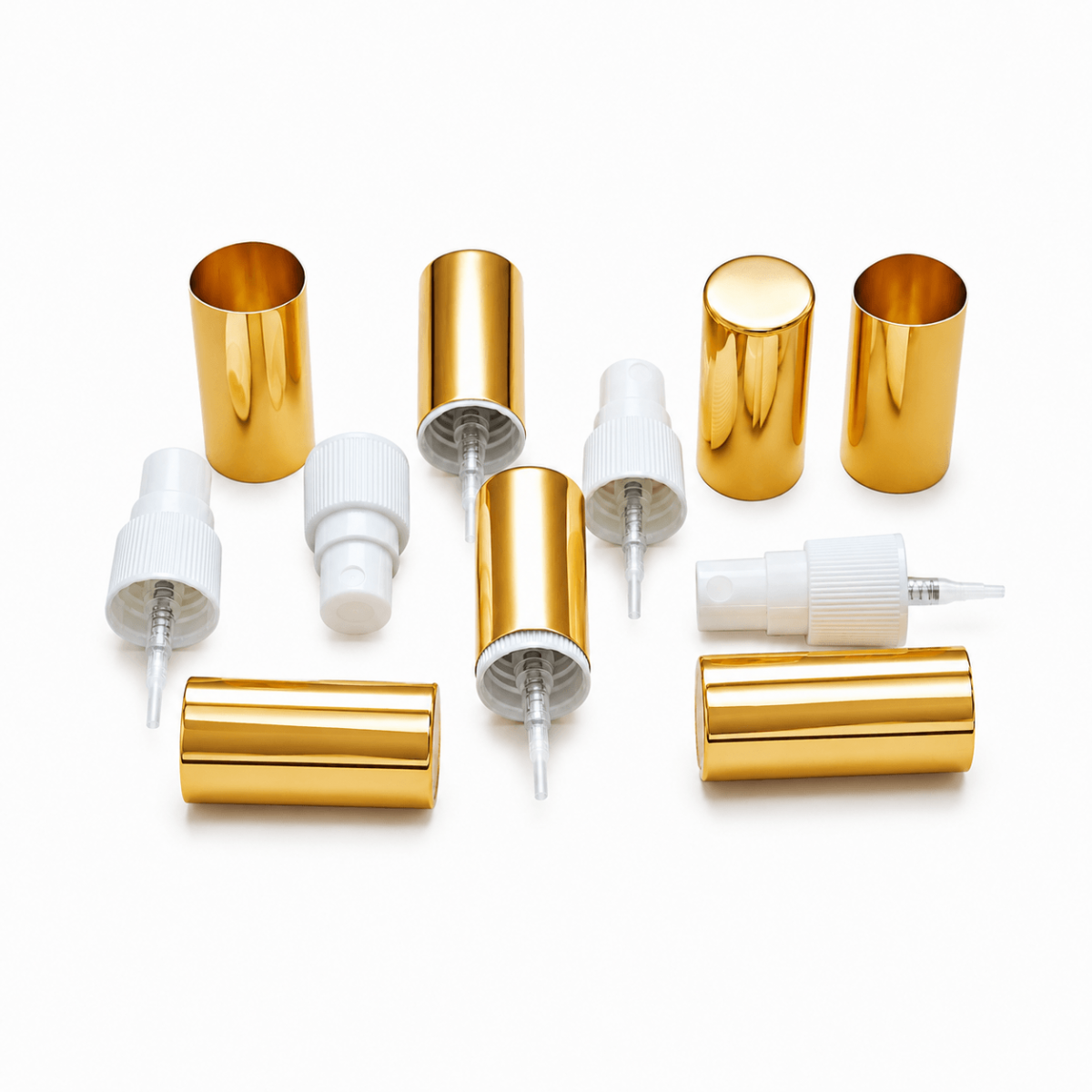18/410 BEYAZ PLASTİK VALF GOLD METAL KAPAK