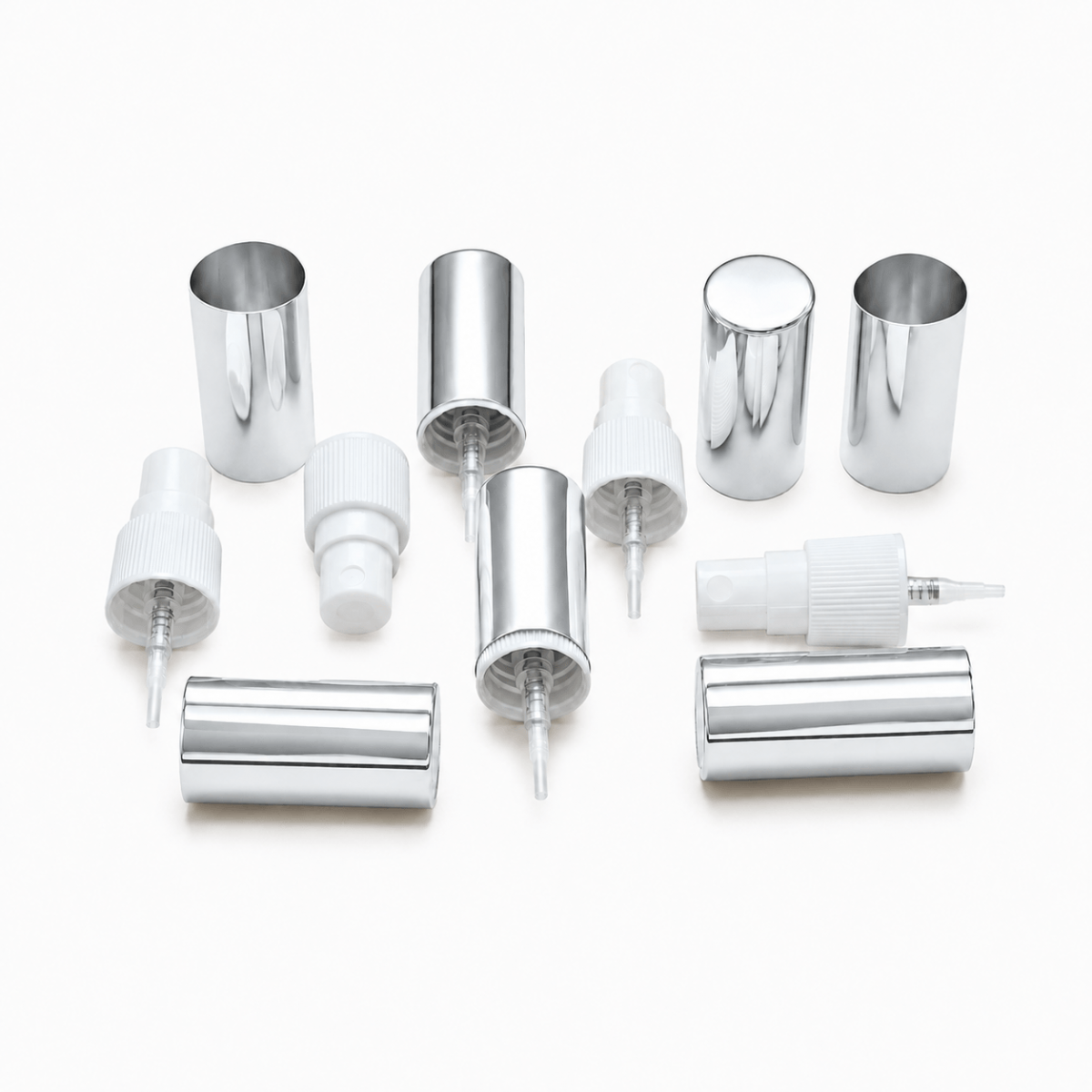 18/410 BEYAZ PLASTİK VALF GÜMÜŞ METAL KAPAK 18/410 BEYAZ PLASTİK VALF GÜMÜŞ METAL KAPAK