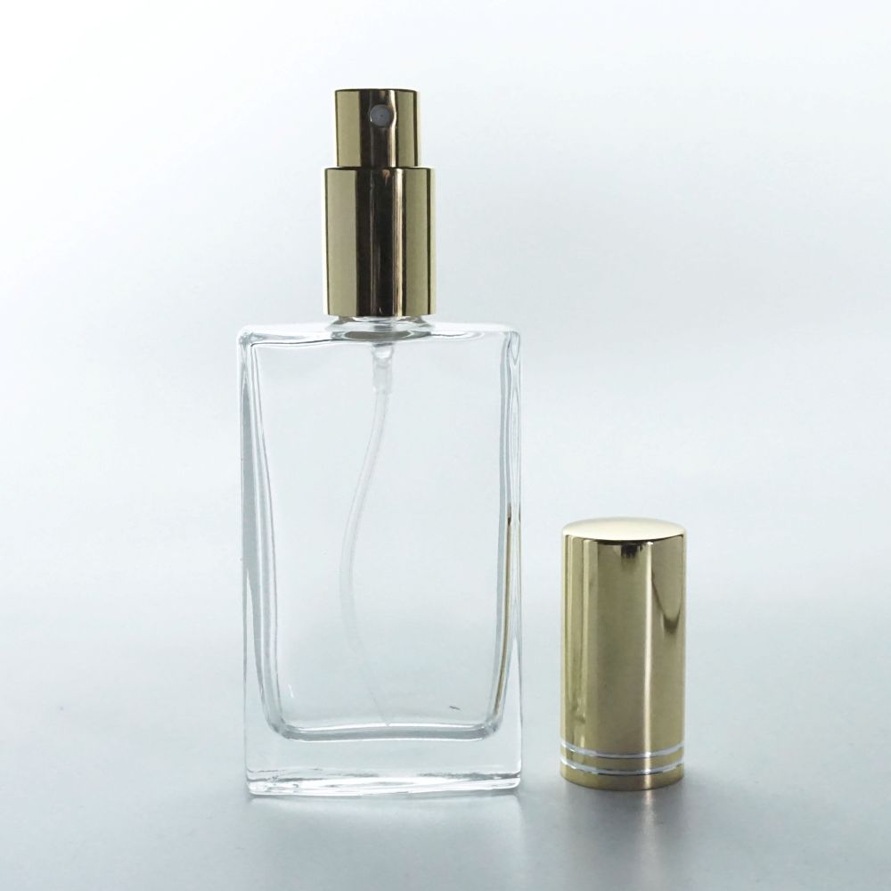 F-119 * 50 ML KARE İXR MODEL ÇEVİRMELİ 18 AĞIZ PARFÜM ŞİŞE