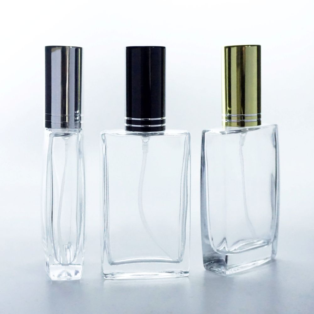F-119 * 50 ML KARE İXR MODEL ÇEVİRMELİ 18 AĞIZ PARFÜM ŞİŞE