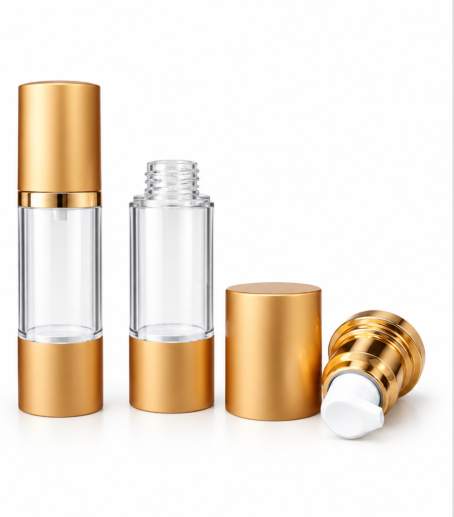 FAIR-30-1 * 30 ml Mat Gold Airless Şişesi
