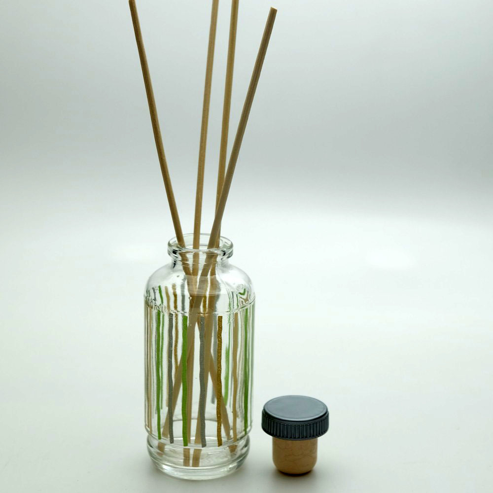 FBAM-100 * 100 ML Renkli Çizgili Silindir Bambu Oda Koku Şişesi FBAM-100 * 100 ML Renkli Çizgili Silindir Bambu Oda Koku Şişesi