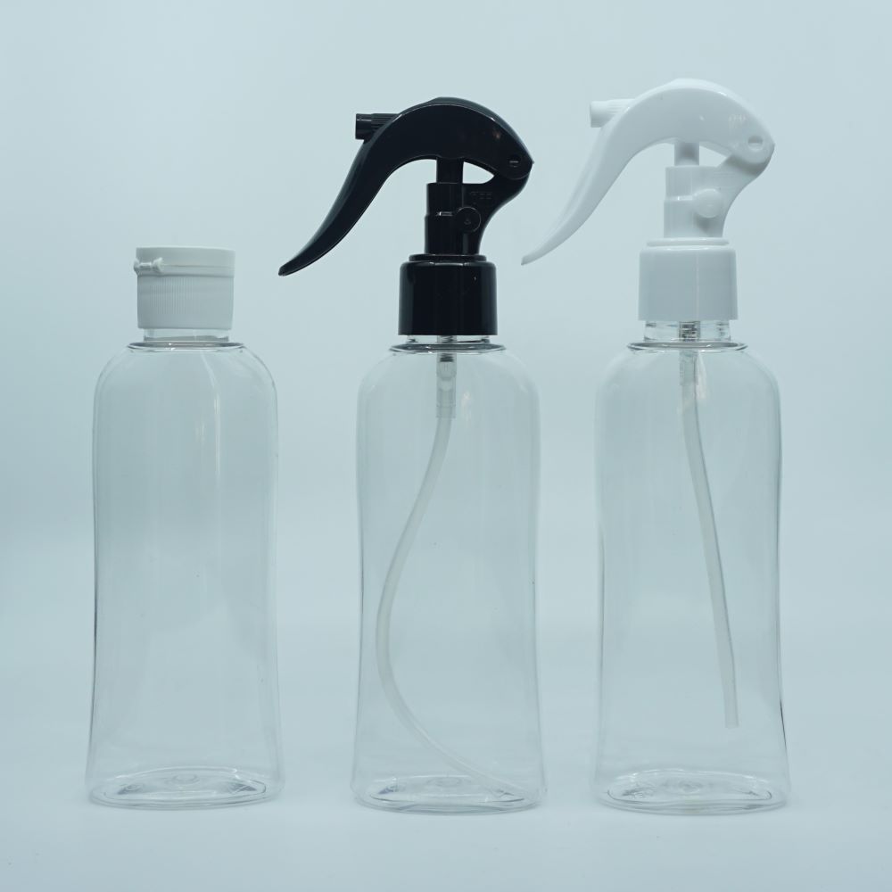 FBKS-150 * 150 ml Şeffaf Yassı Silindir Ambalaj, 24 mm/Ağız