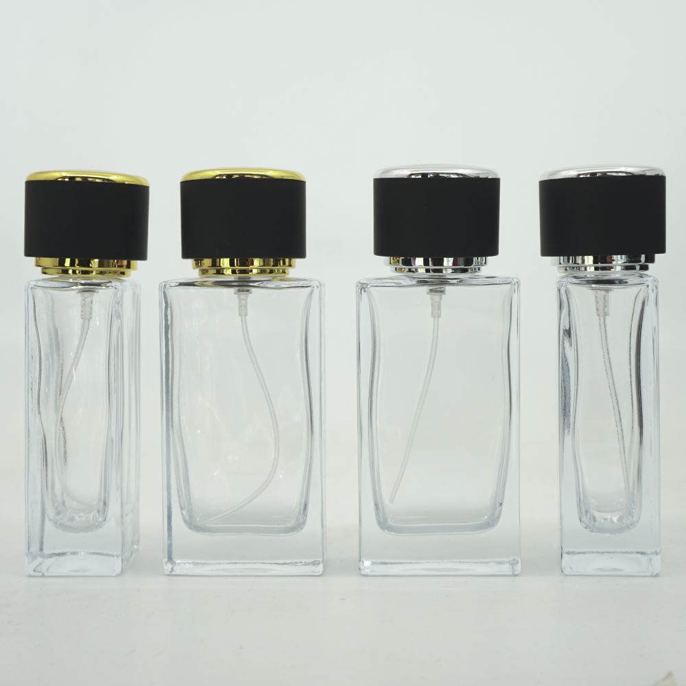 FDD-50*50 Ml. Şeffaf Dikdörtgen Model Parfüm Şişe