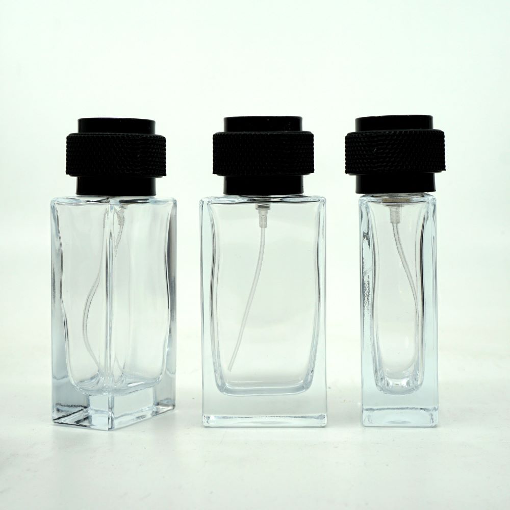 FDD-50*50 Ml. Şeffaf Dikdörtgen Model Parfüm Şişe