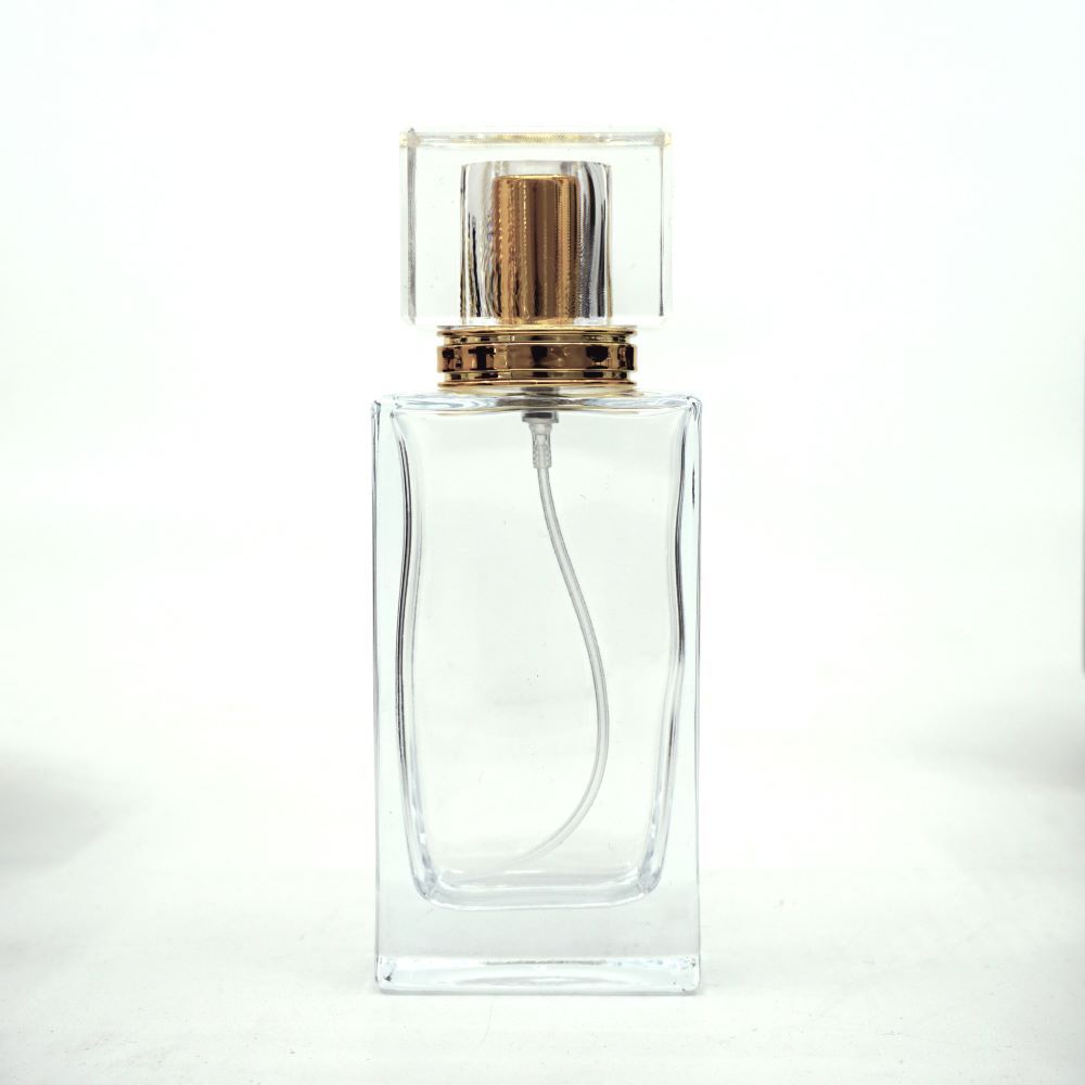 FDD-50*50 Ml. Şeffaf Dikdörtgen Model Parfüm Şişe