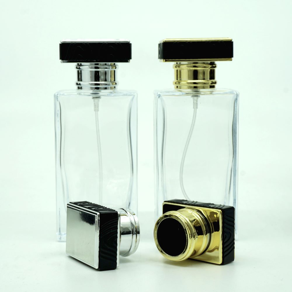 FDD-50*50 Ml. Şeffaf Dikdörtgen Model Parfüm Şişe