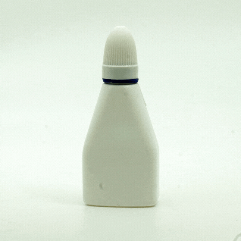 FDDİ-35 * 35 ml Üçgen Beyaz Plastik Damlalık