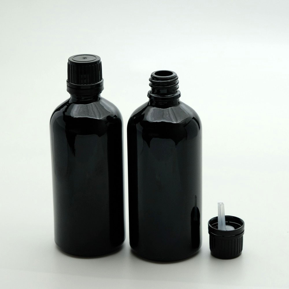 FDKS-100 * 100 ml Siyah Renkli Damlalıklı Medikal Şişe FDKS-100 * 100 ml Siyah Renkli Damlalıklı Medikal Şişe