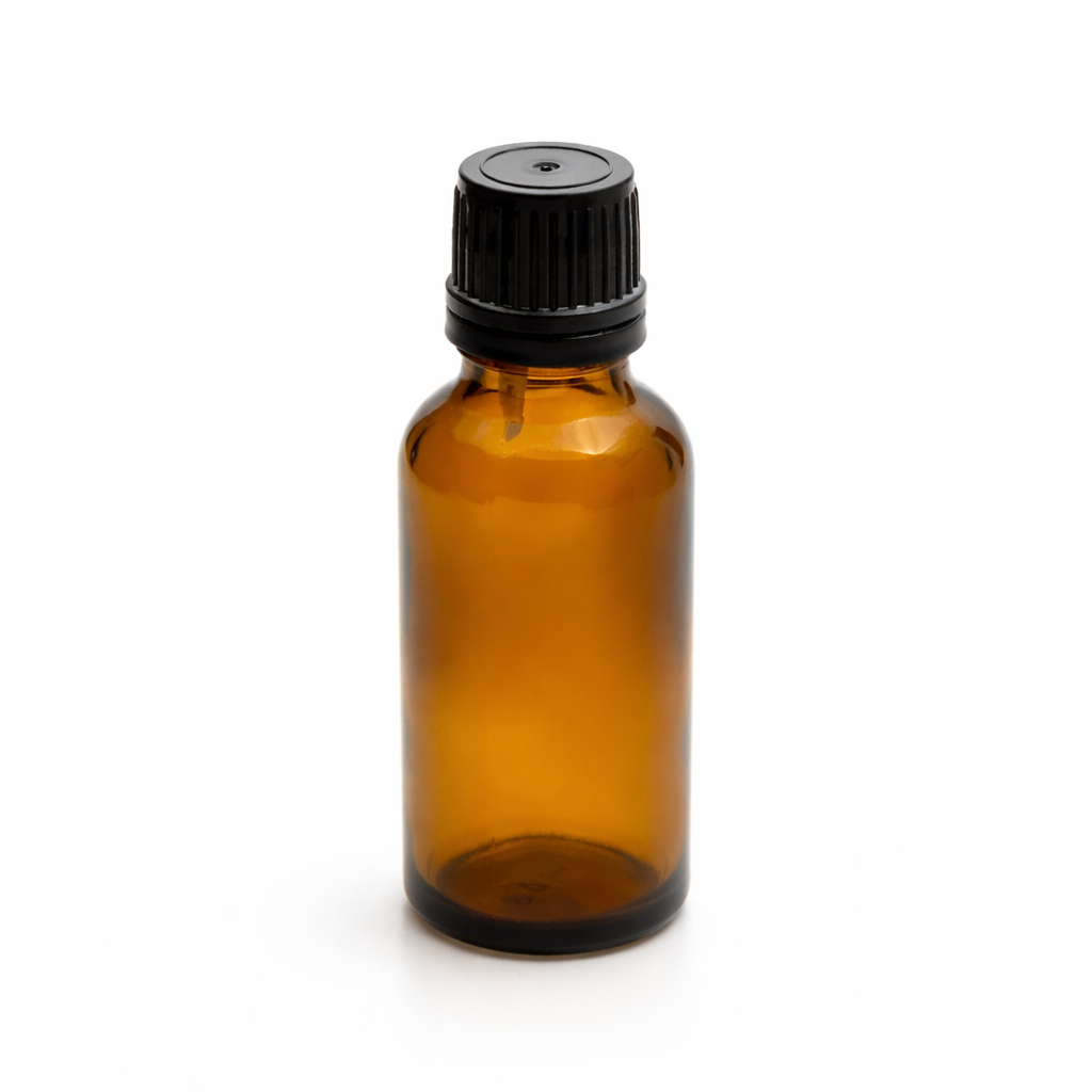 FDK-20 * 20 ml Damlalıklı Kahverengi (Amber) Medikal Şişe