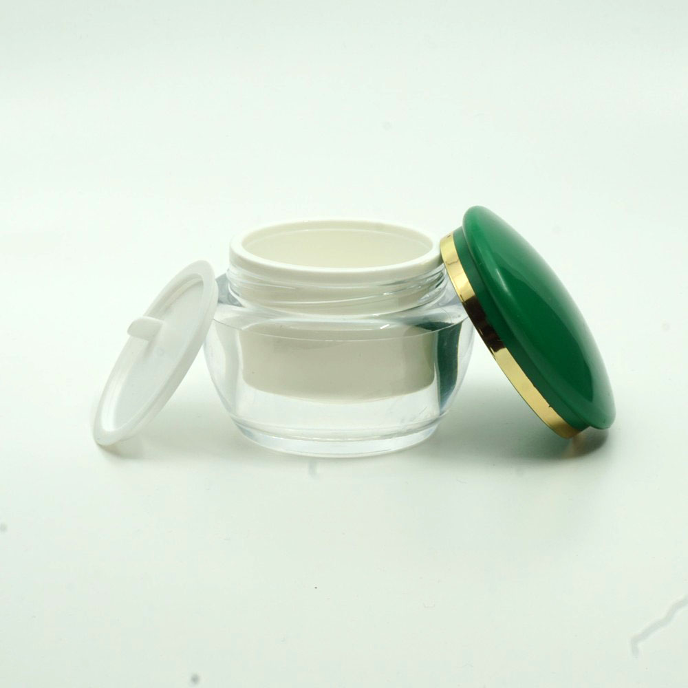 FKAY-50*50 ml Yeşil Kapaklı Akrilik Krem Kavanoz FKAY-50*50 ml Yeşil Kapaklı Akrilik Krem Kavanoz