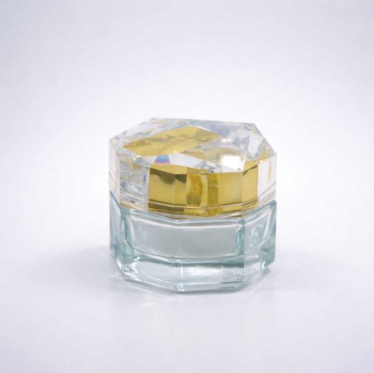 FKC-50 * 50 ML. CAM KREM KAVANOZU ÖZEL PLASTİK KAPAKLI