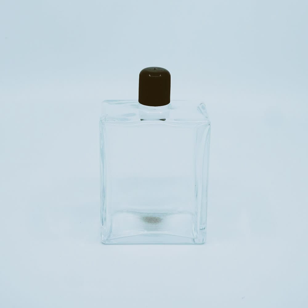 FKK-200 * 200 ml 200 ML. Şeffaf Kare Kolonya Şişesi