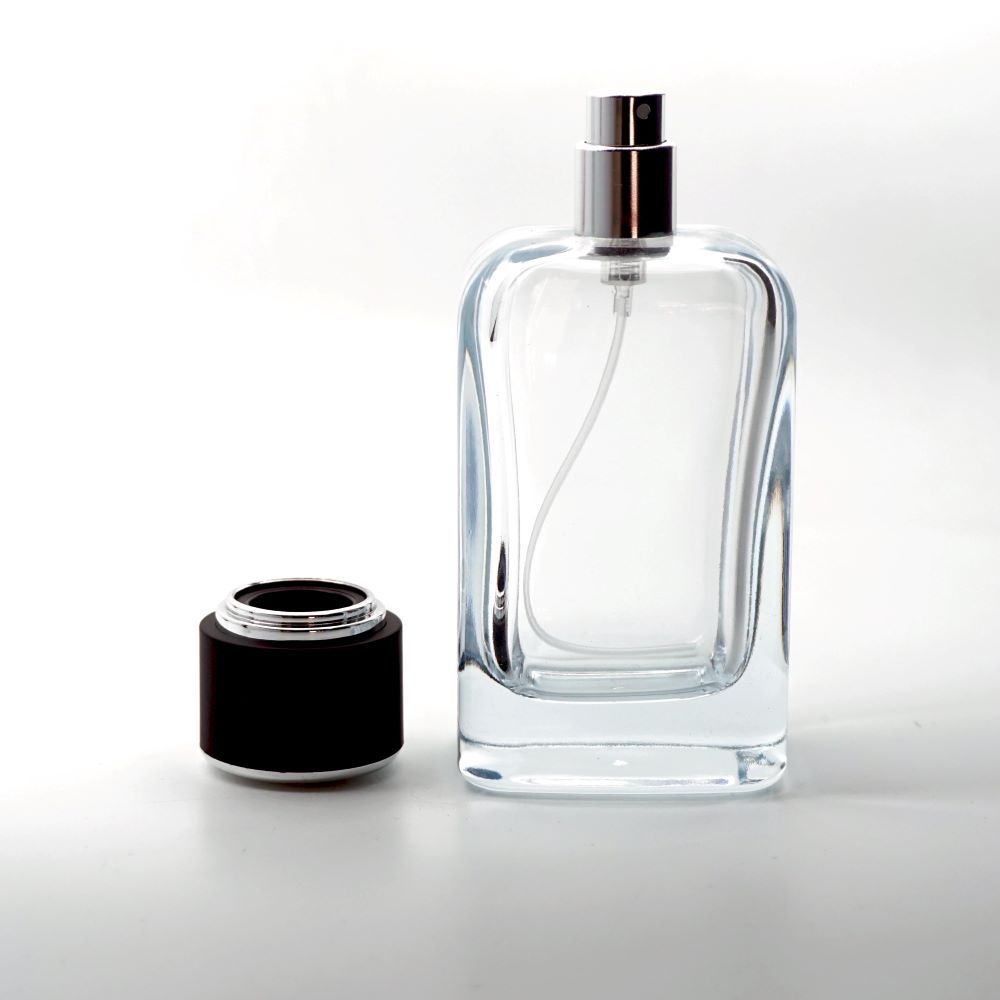 FKS-100 * 100 ML KLASS KARE MODEL ŞEFFAF PARFÜM ŞİŞE