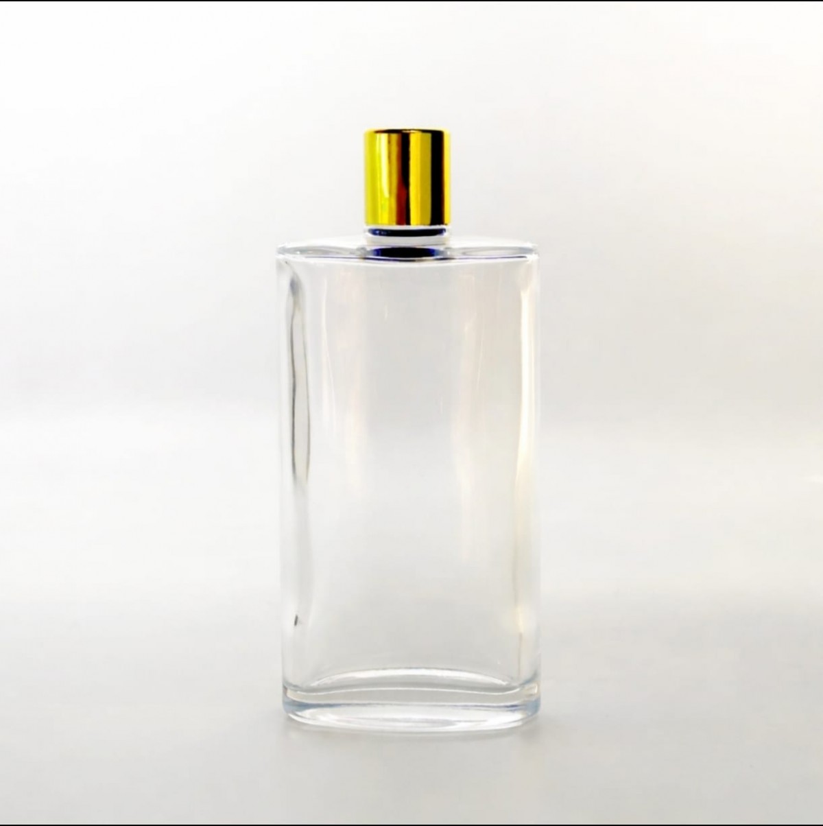 FKYY-200 * 200 Ml Şeffaf Yassı Kolonya Şişesi