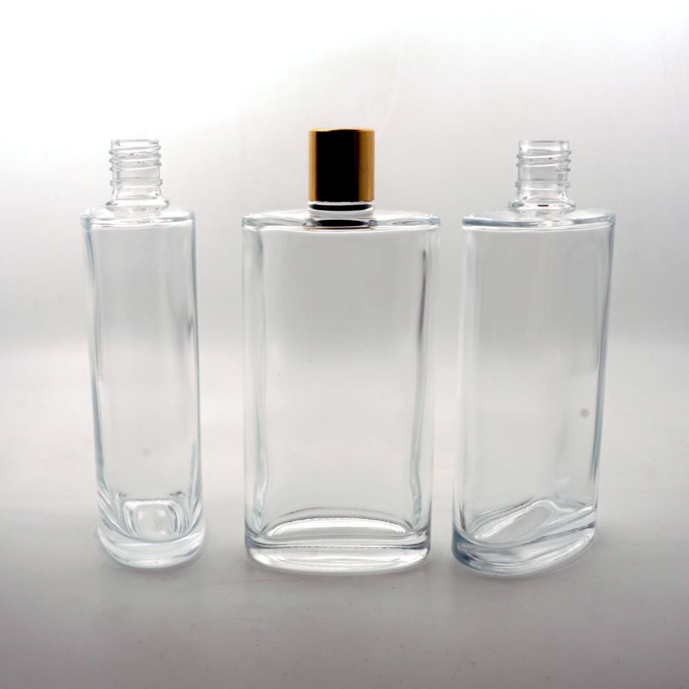 FKYY-200 * 200 Ml Şeffaf Yassı Kolonya Şişesi
