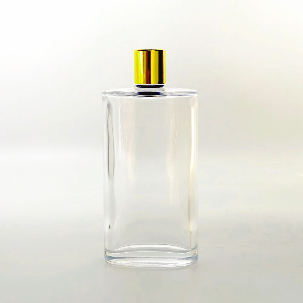 FKYY-200 * 200 Ml Şeffaf Yassı Kolonya Şişesi