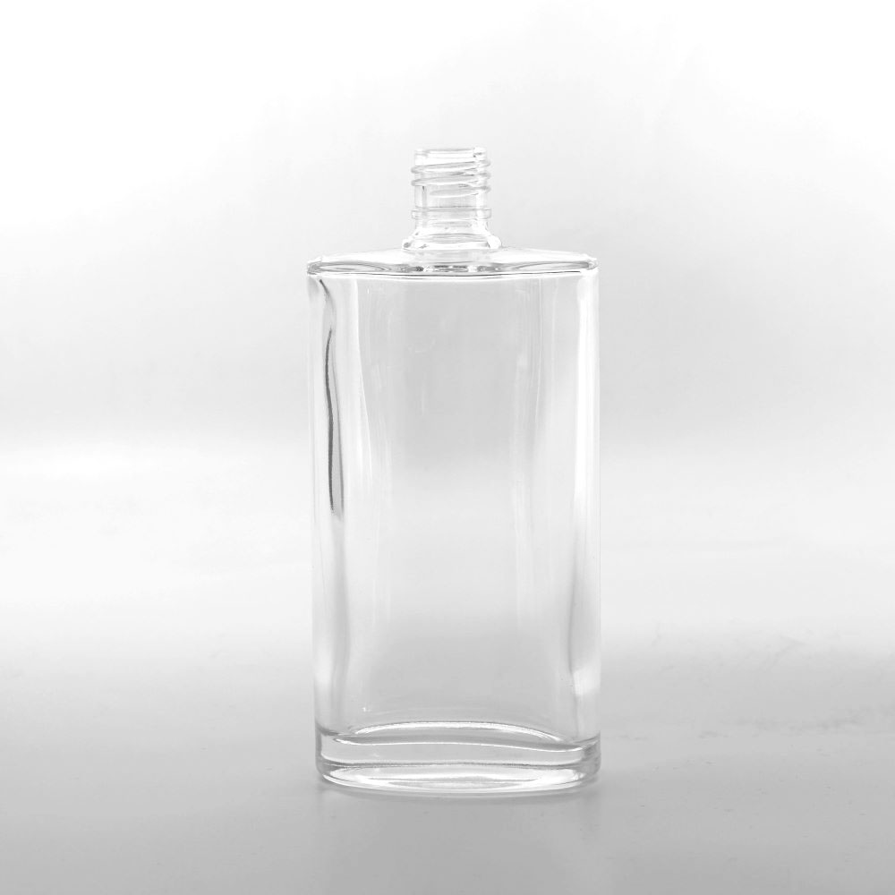FKYY-200 * 200 Ml Şeffaf Yassı Kolonya Şişesi