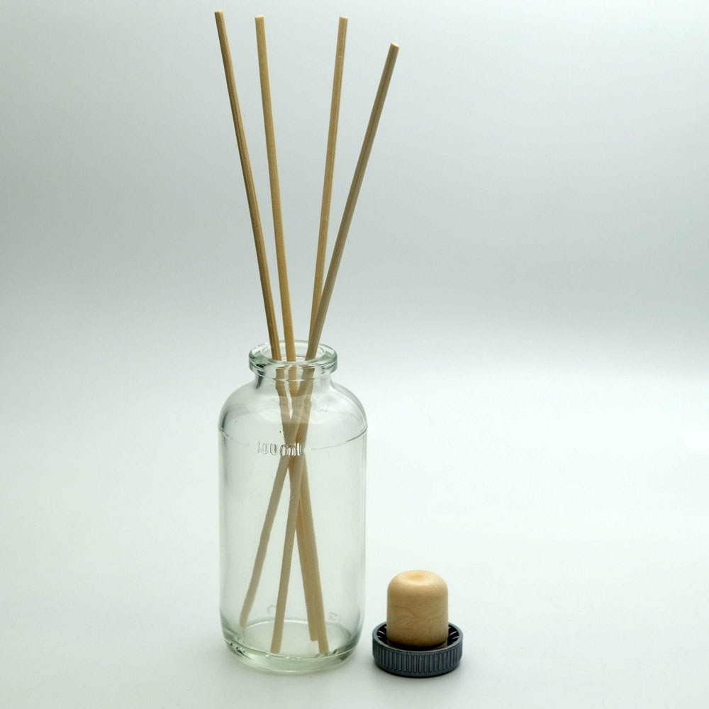 FLSBB-100 * 100 ML Şeffaf Silindir Çubuklu Bambu Oda Koku Şişesi FLSBB-100 * 100 ML Şeffaf Silindir Çubuklu Bambu Oda Koku Şişesi