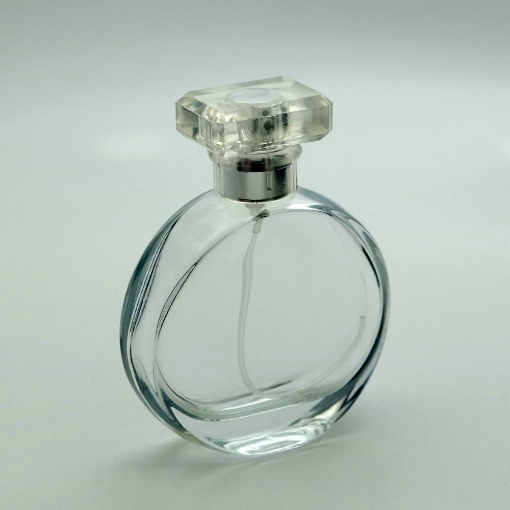 FO-50 * 50 ML Şeffaf Oval Cehanel Model Parfüm Şişe