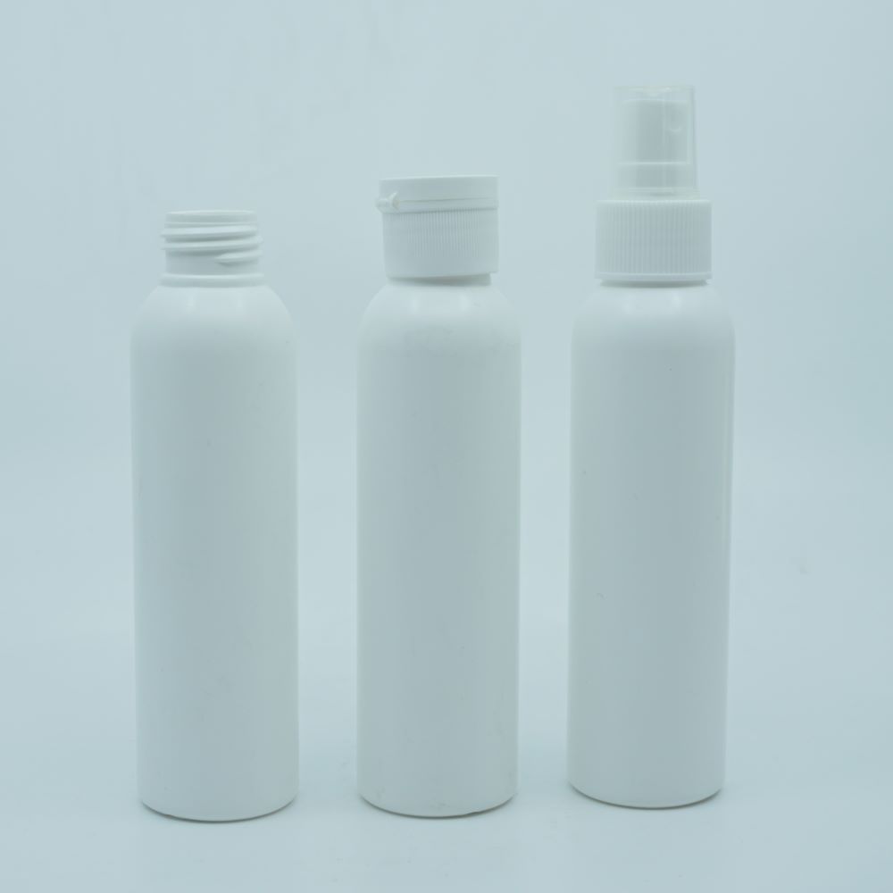 FPBS-100 * 100 ML SİLİNDİR BEYAZ PLASTİK BOYNU OVAL 24 MM AĞIZ
