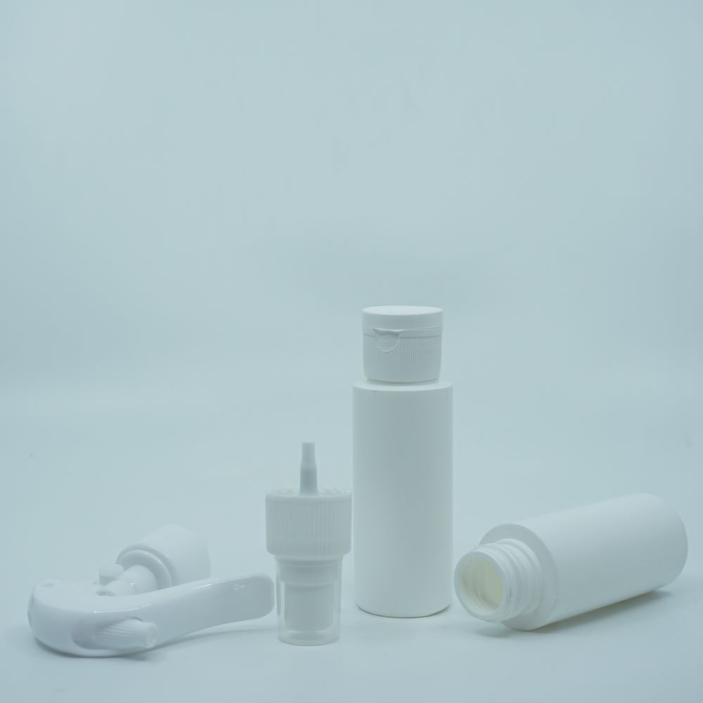 FPBT-50 * 50 ML SİLİNDİR BEYAZ PLASTİK AMBALAJ, KONİK BAŞLI, 24 AĞIZ