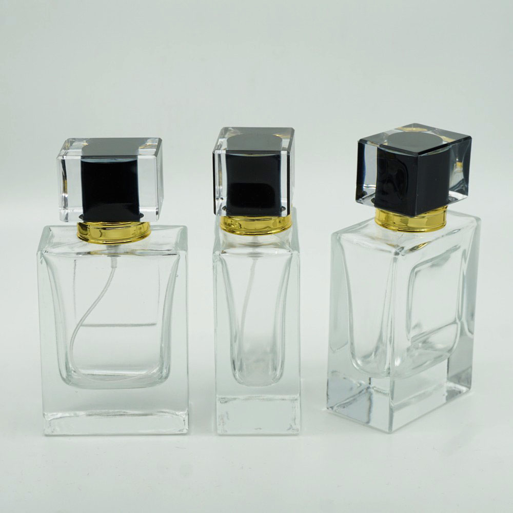 FPD-50 * 50 ml Damla Etiketli Kare Parfüm Şişesi FPD-50 * 50 ml Damla Etiketli Kare Parfüm Şişesi