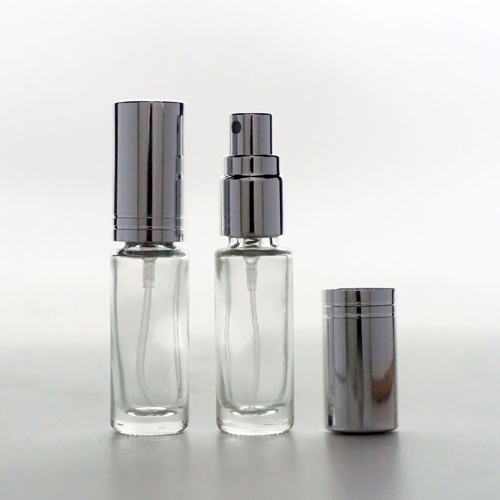 FRM-05 * 5 ML SPREY TESTER ŞİŞE, VİDALI, METAL VALF, METAL KAPAK