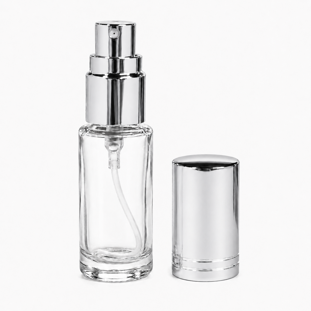 FRM-05 * 5 ML SPREY TESTER ŞİŞE, VİDALI, METAL VALF, METAL KAPAK