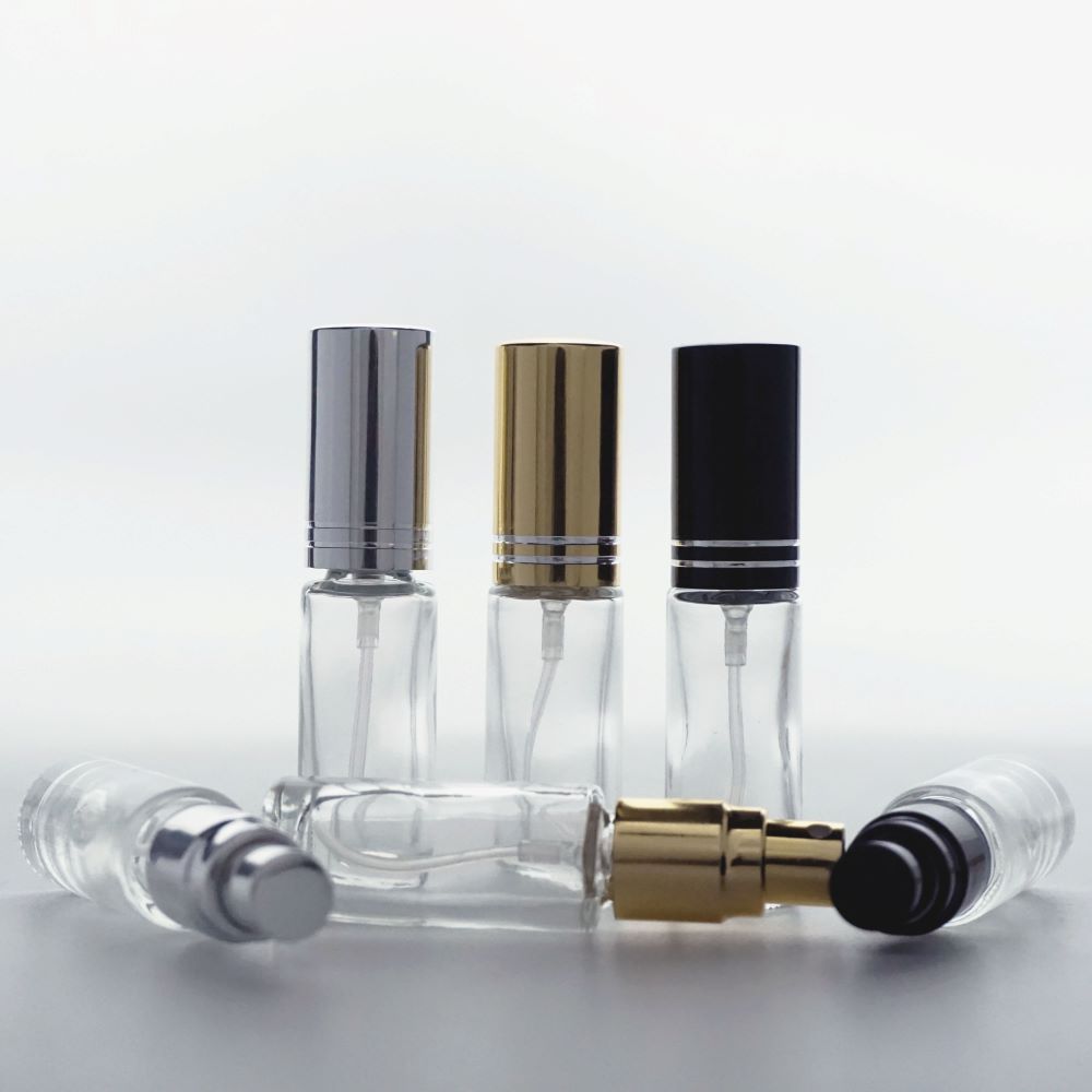 FRM-05 * 5 ML SPREY TESTER ŞİŞE, VİDALI, METAL VALF, METAL KAPAK