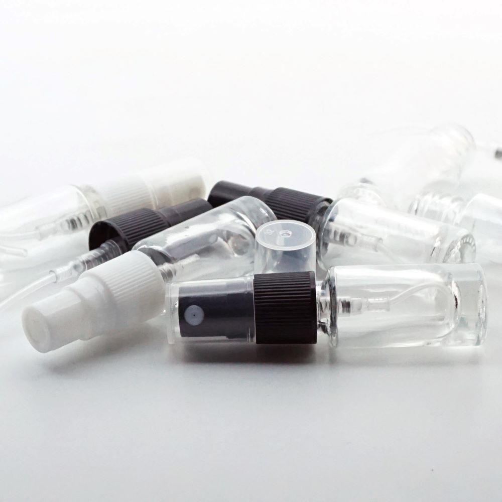 FRP-03 * 3 ML SPREY TESTER ŞİŞE, VİDALI, PLASTİK VALF, PLASTİK KAPAK FRP-03 * 3 ML SPREY TESTER ŞİŞE, VİDALI, PLASTİK VALF, PLASTİK KAPAK