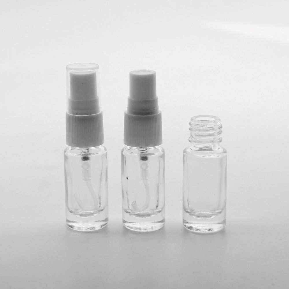 FRP-03 * 3 ML SPREY TESTER ŞİŞE, VİDALI, PLASTİK VALF, PLASTİK KAPAK
