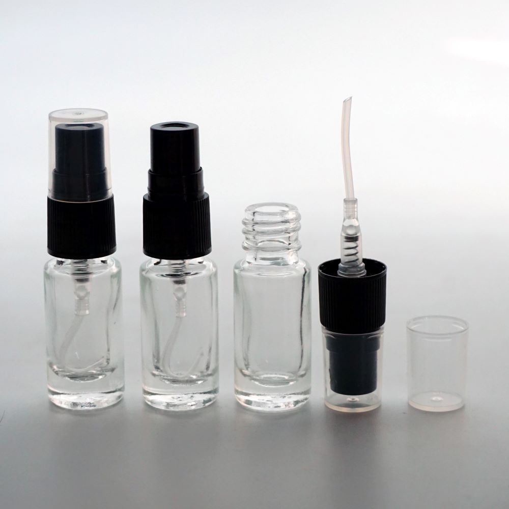 FRP-03 * 3 ML SPREY TESTER ŞİŞE, VİDALI, PLASTİK VALF, PLASTİK KAPAK