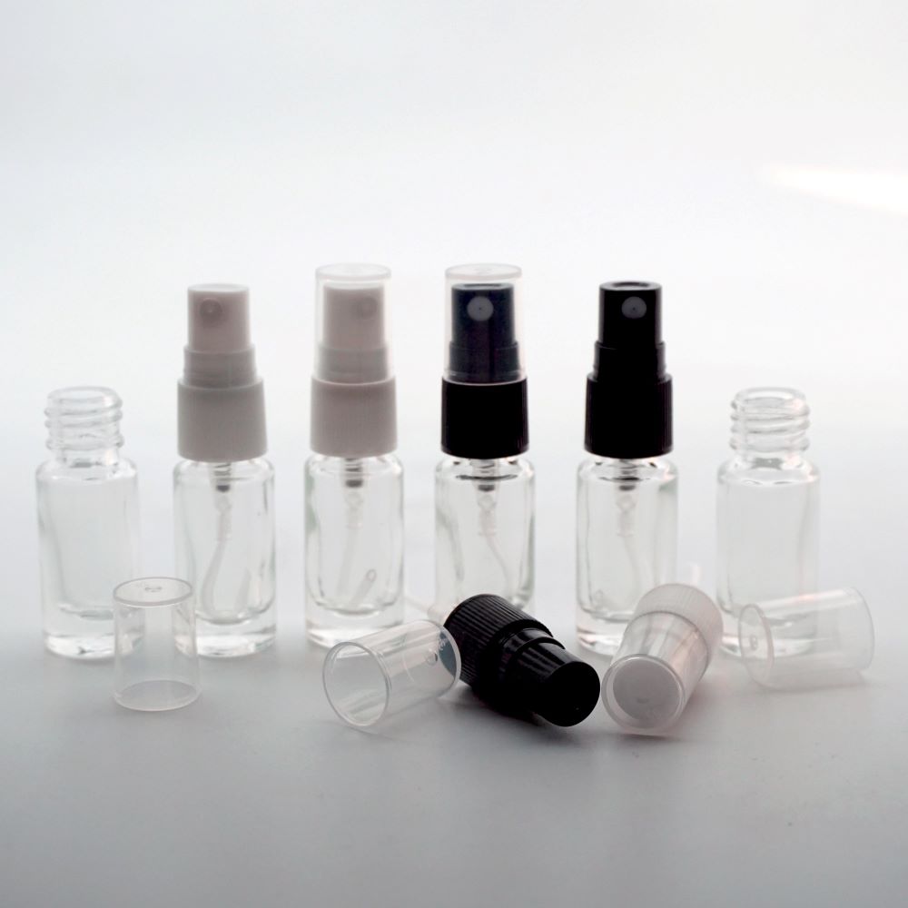FRP-03 * 3 ML SPREY TESTER ŞİŞE, VİDALI, PLASTİK VALF, PLASTİK KAPAK