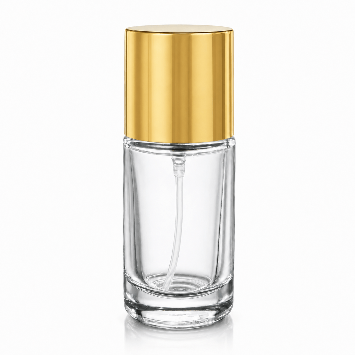 FSA-20 * 20 ml Şeffaf Silindir Parfüm Şişesi