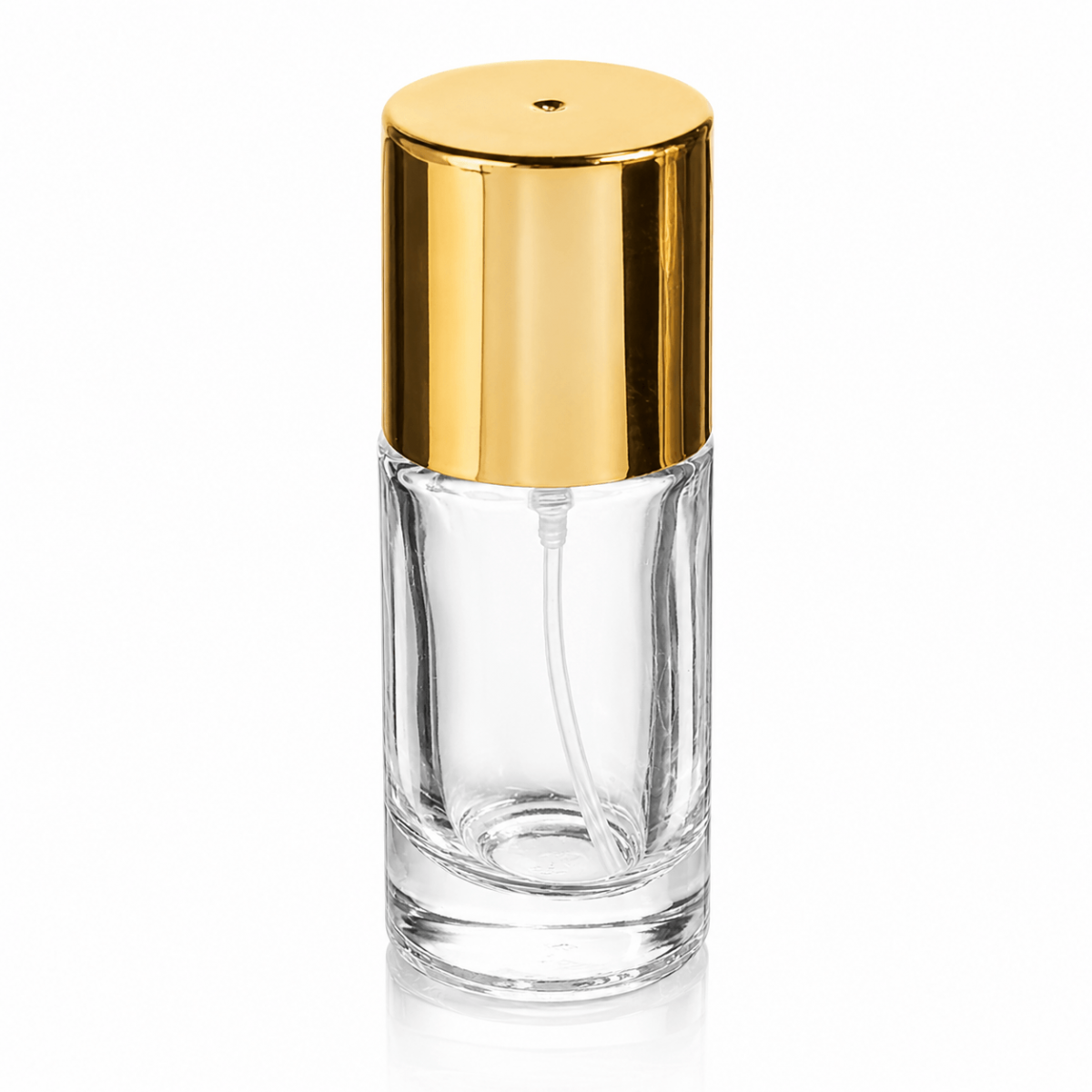 FSA-20 * 20 ml Şeffaf Silindir Parfüm Şişesi