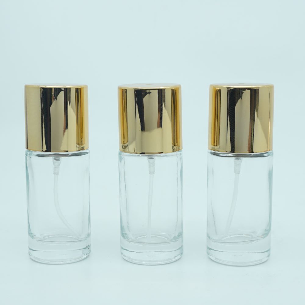 FSA-20 * 20 ml Şeffaf Silindir Parfüm Şişesi