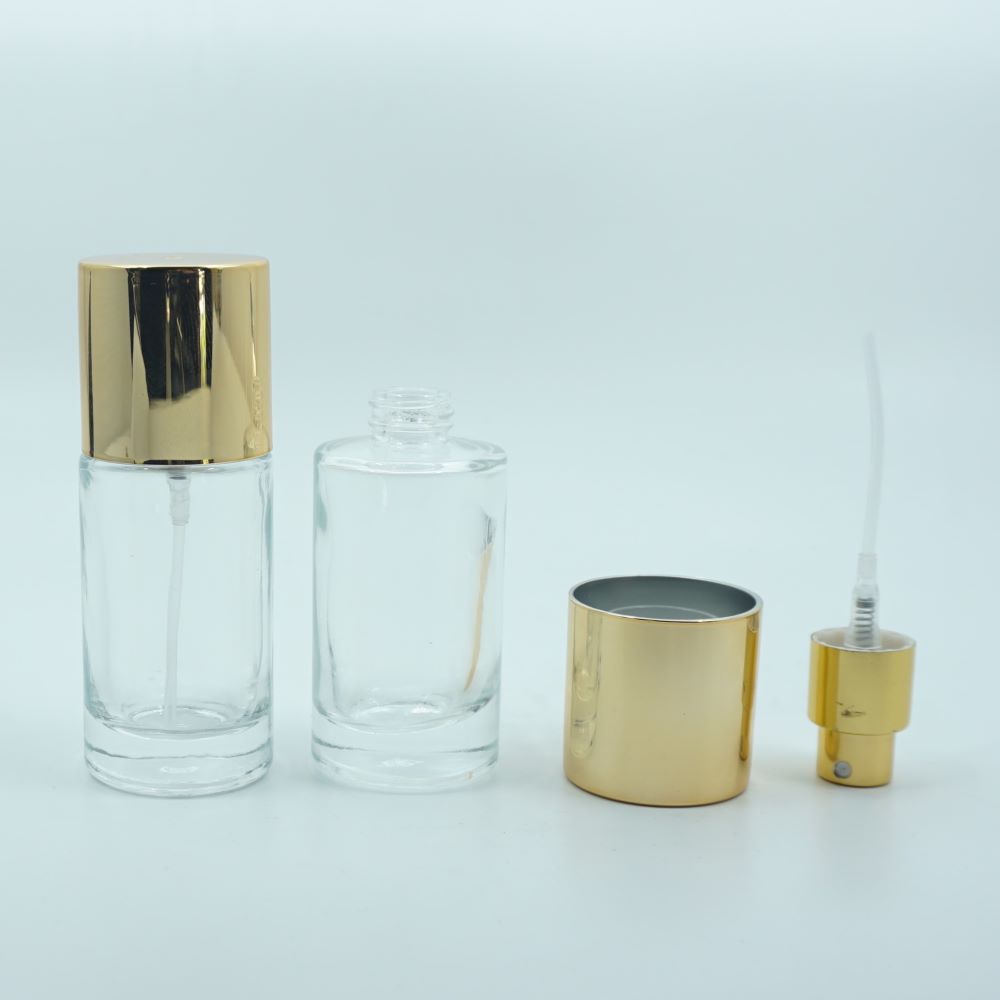 FSA-20 * 20 ml Şeffaf Silindir Parfüm Şişesi
