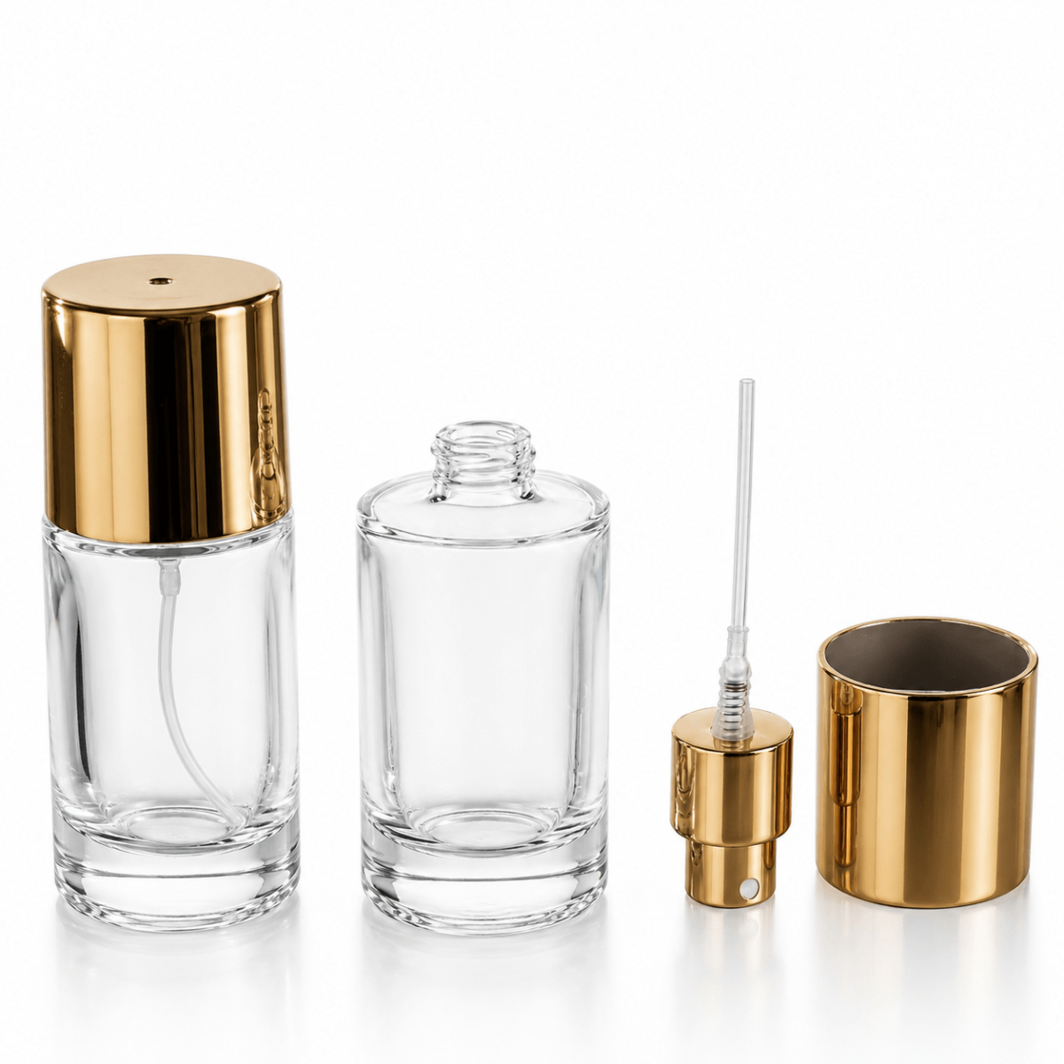 FSA-20 * 20 ml Şeffaf Silindir Parfüm Şişesi FSA-20 * 20 ml Şeffaf Silindir Parfüm Şişesi