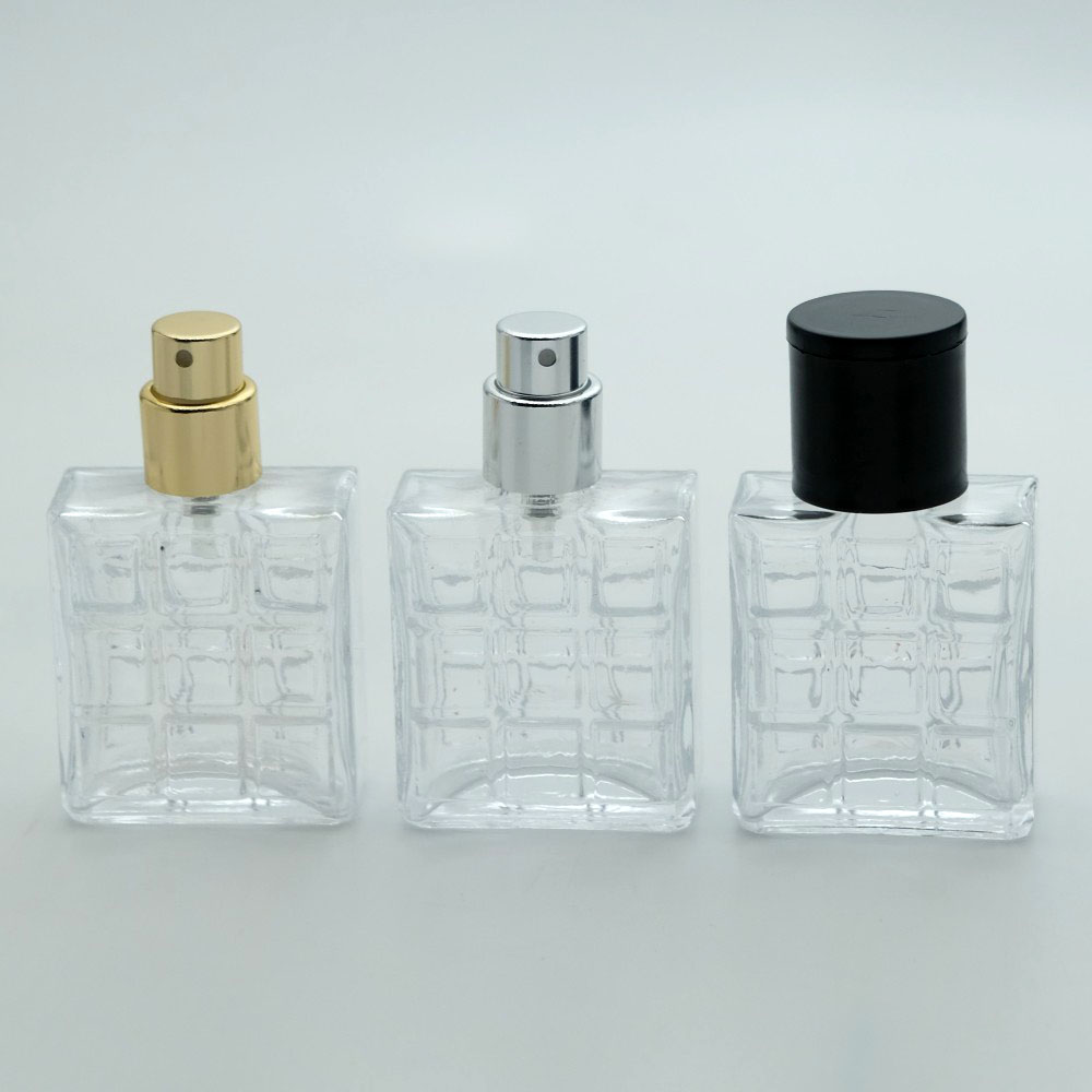 FSA-25 *25 ml Kare Desenli Sıkma Ağızlı  Parfüm Şişe