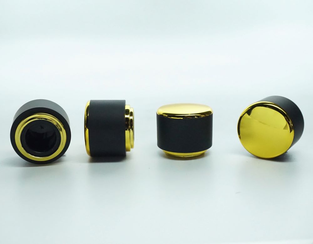 FSKBG-15 * 15 MM KOLAY KAPAMA SİYAH PLASTİK GOLD BÜYÜK SİLİNDİR KAPAK