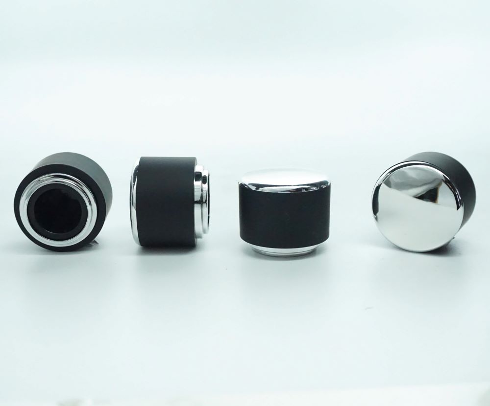 FSKBS-15 * 15 MM KOLAY KAPAMA SİYAH PLASTİK GÜMÜŞ BÜYÜK SİLİNDİR KAPAK