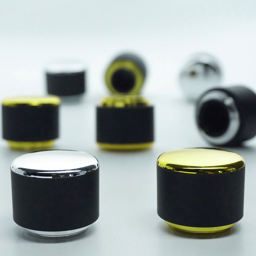 FSKBS-15 * 15 MM KOLAY KAPAMA SİYAH PLASTİK GÜMÜŞ BÜYÜK SİLİNDİR KAPAK