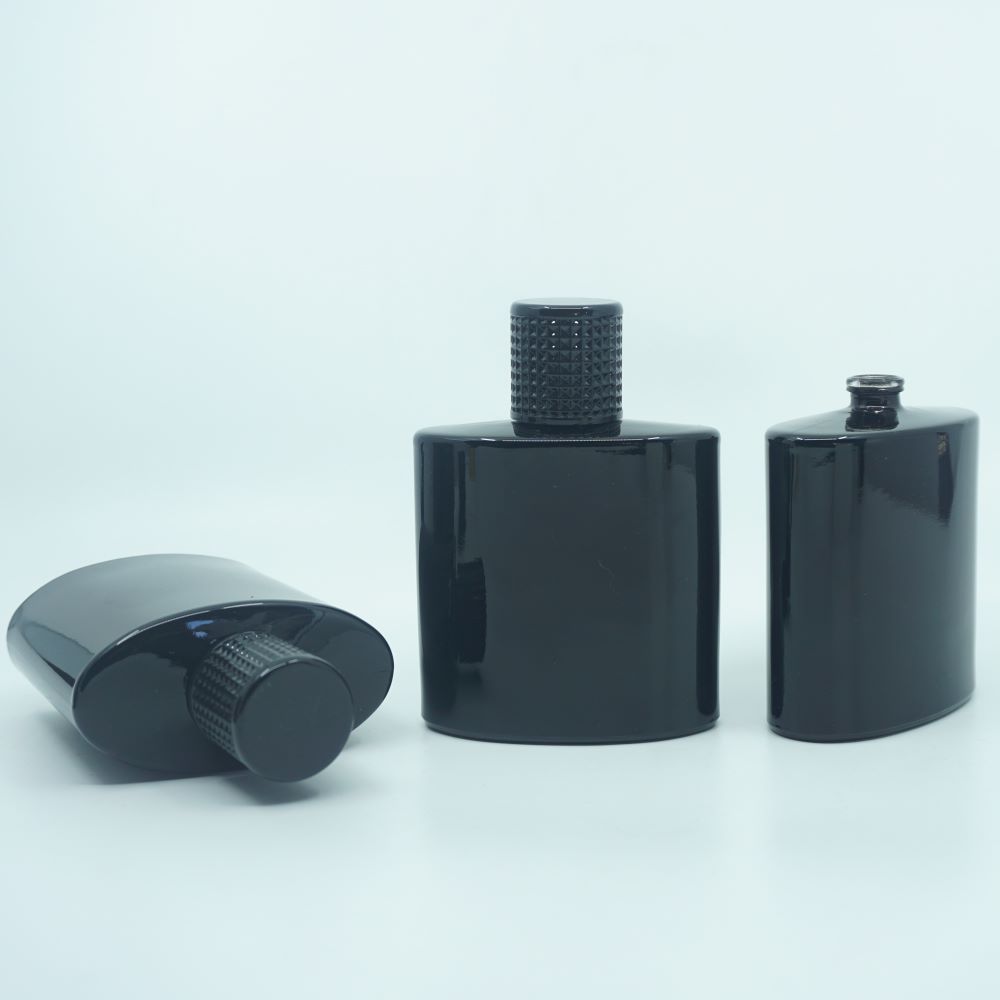 FSPB-100 * 100 ML ÖZEL SİYAH ELİPS MODEL PARFÜM ŞİŞESİ
