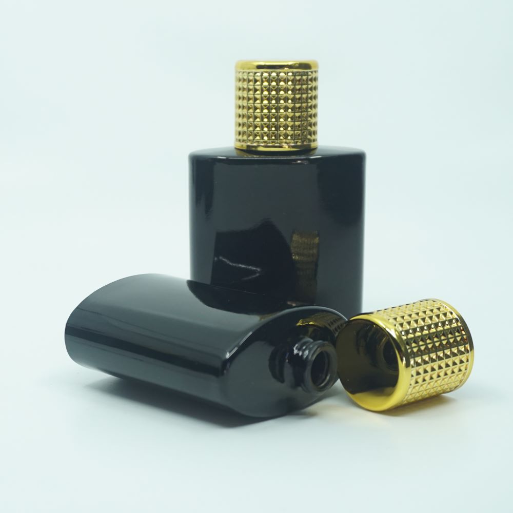 FSPB-50 * 50 ML ÖZEL SİYAH ELİPS MODEL PARFÜM ŞİŞESİ