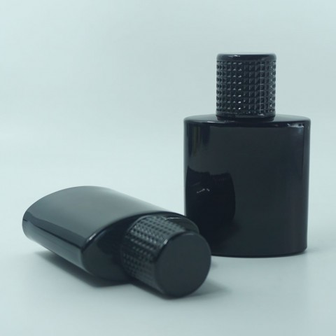 FSPB-50 * 50 ML ÖZEL SİYAH ELİPS MODEL PARFÜM ŞİŞESİ