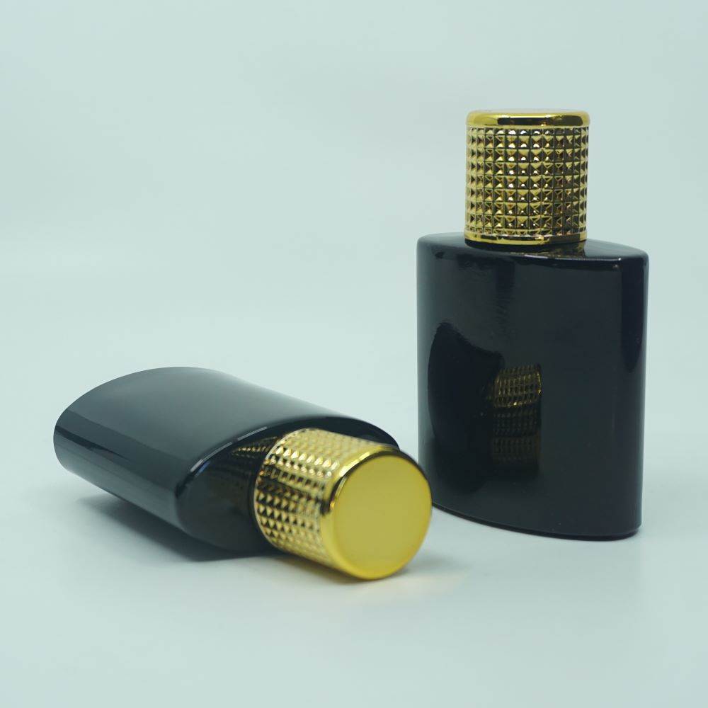 FSPB-50 * 50 ML ÖZEL SİYAH ELİPS MODEL PARFÜM ŞİŞESİ