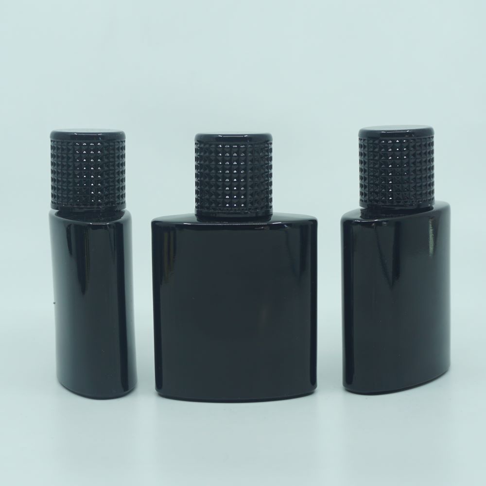 FSPB-50 * 50 ML ÖZEL SİYAH ELİPS MODEL PARFÜM ŞİŞESİ
